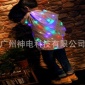 抖音同款611大王bulingbuling新款LED七彩连帽风衣夜光休闲外套发